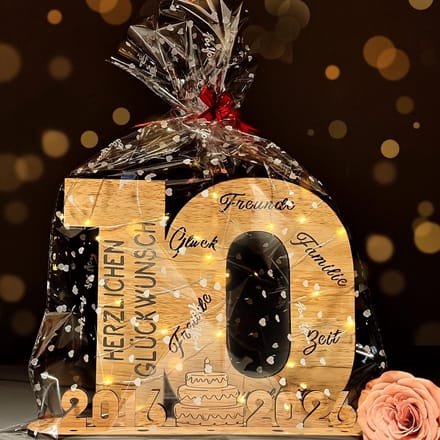 Dailygoods- Gastenboek Houten Bord - 10e Verjaardag