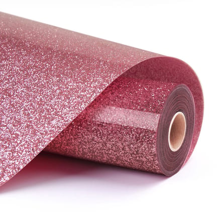 LOKLiK Heat Transfer Vinyl Glitter - Pink - Roze - 30.5 x 90 cm