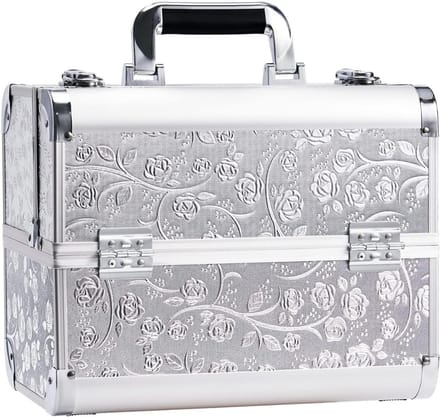 TIM® Nagellak Koffer - Nagellak - Zilver - 34cm x 23cm x 29cm