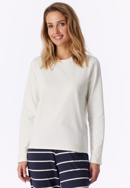 Shirt met lange mouwen, natuurwit - Mix+ Relax 36