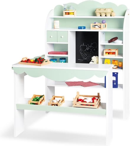 Wilma Kinderwerkruimte - Kinderbureau - Studeertafel - Met Schoolbord - 82cm x 86cm x 101cm