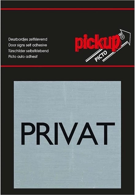 Pickup Route Alulook Alu picto 80x80 mm - PRIVAT