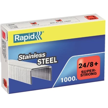 Rapid SuperStrong Nietjes 24/8mm - 1000 Stuks - RVS