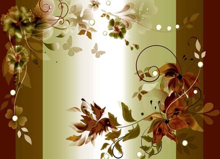 Fotobehang Floral Design | XL - 208cm x 146cm | 130g/m2 Vlies