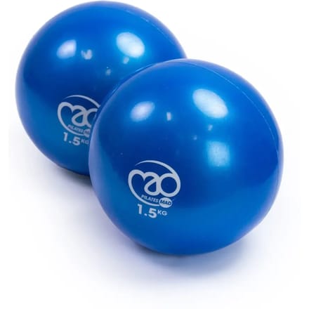 Pilates Mad Soft Pilates Weights - Blue - 2 x 1kg.