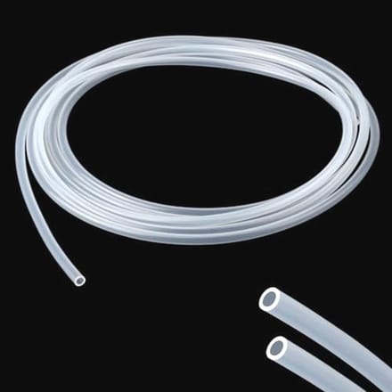 Flexibele siliconen slang 4 m voor levensmiddelen - 4 mm ID x 6 mm OD, transparant en hittebestendig