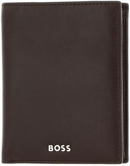 HUGO BOSS Leren Portemonnee Classic Smooth Wallet Brown Donkerbruin