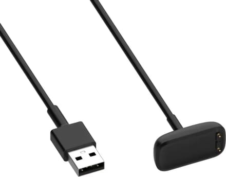 KELERINO. Oplaadkabel geschikt voor Fitbit Luxe & Fitbit Charge 5 / 6 - 1 Meter