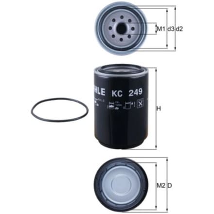 Brandstoffilter MAHLE KC 249D