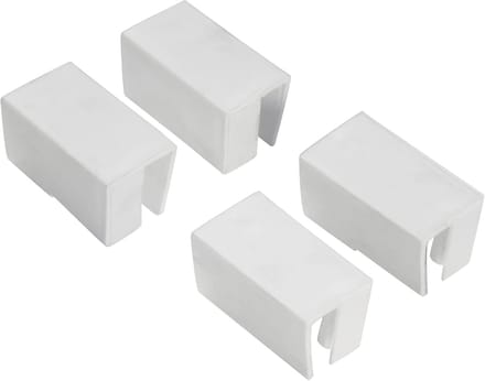 Reserve Kunststof Kappen voor Horrenframe (Set van 4) - Wit
