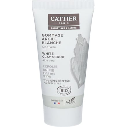 Cattier Organic Witte Klei Scrub 30 ml