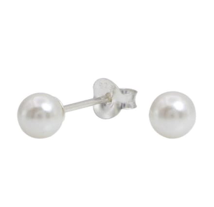 La Rosa Princesa Parel Oorbellen Zilver 5mm
