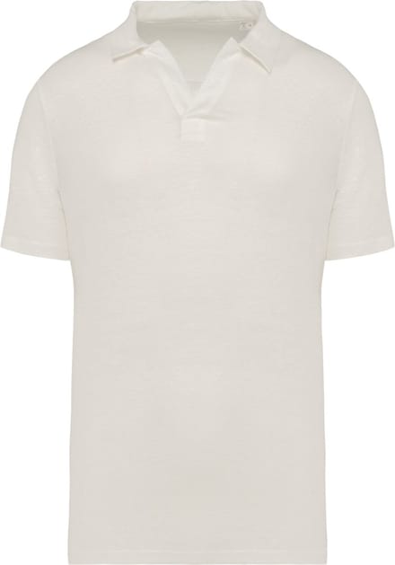 Spasso Linnen herenpolo SP220 - Ivory - S
