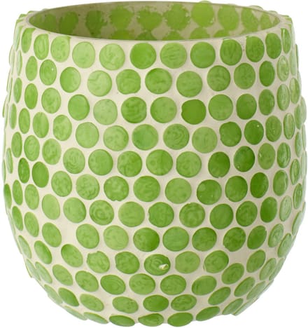 J-Line kaarshouder Mozaïek - glas - groen - medium