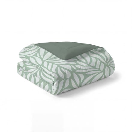 Byrklund Dekbed zonder overtrek Clean Leaves - 140x200 - 100% Polyester - Groen
