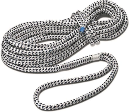 Seilflechter - Taifun® Polyester Landvast - Zwart-Wit - Maat: 16mm - 8 meter