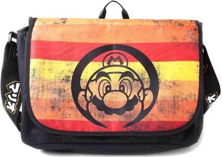 Nintendo - Super Mario Retro Striped Messenger Bag