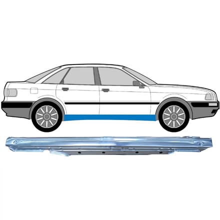 Volledige dorpel voor Audi 80 B3 1986-1991 / Rechts