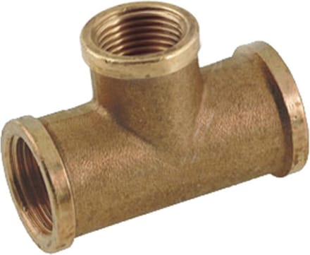 Bonfix Draadfitting T-stuk - verlopend 1/2 x 3/8 x 1/2 - 3 x binnendraad