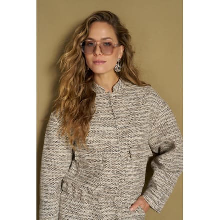 Jacket Hiva - Tweed Bomber | Kaki