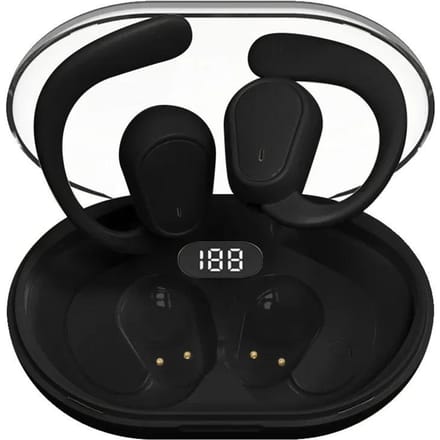 Bluetooth 5.3 Koptelefoon Oorhaak Oortelefoons Draadloze Oortelefoons HiFi Stereo Waterdichte Headsets Ruisonderdrukkende Oordopjes black