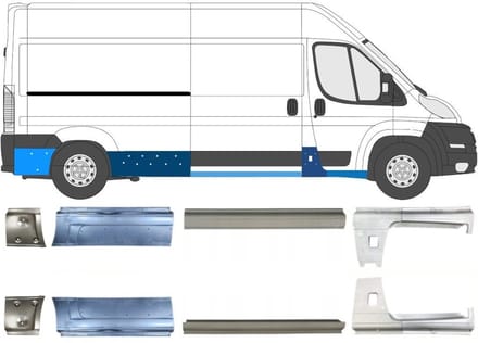 Reparatie dorpel voor Citroen Jumper 2006-2026 / Links + Rechts / Set