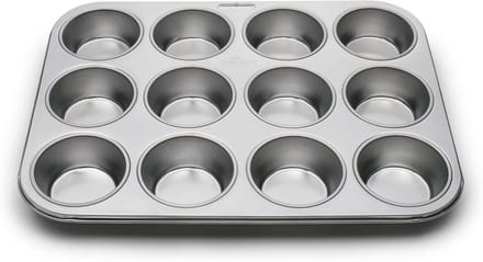 12-Cup Muffin- en Cupcake-bakvorm van staal - Perfecte bakresultaten