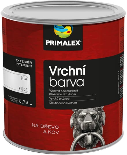 Primalex Boven verf GLANS 5l, 1000 wit