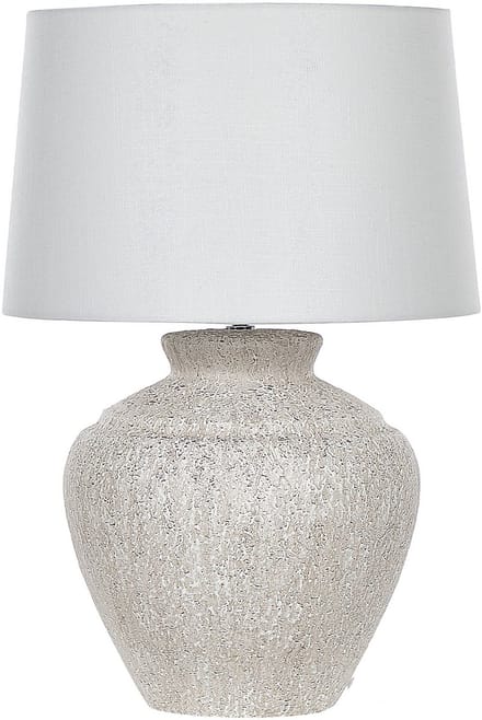 CAINE - Tafellamp - Lichtbeige - Keramiek