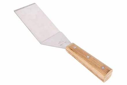 White Fire Hamburger Spatel Met Eiken Handvat