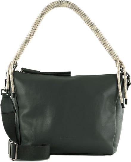 FREDsBRUDER Leren Schoudertas Nea Big Crossbag Blue Grey Blauwgrijs
