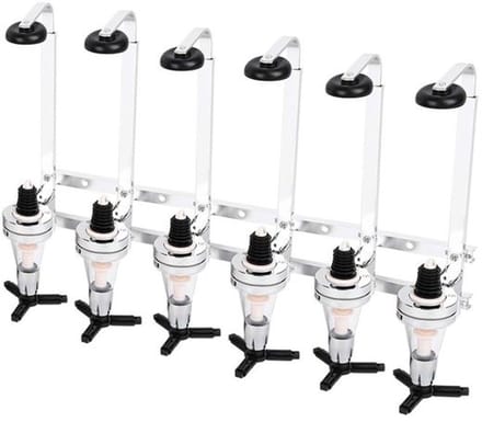 Compact wandgemonteerde drankdispenser voor de bar