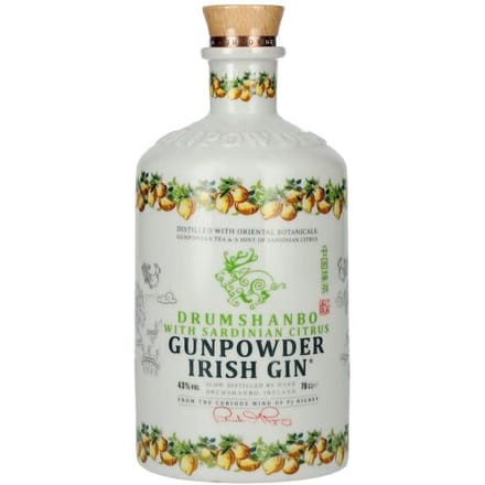 Drumshanbo Gunpowder Irish Gin with Sardinian Citrus 43% Vol. 0,7l Ceramic Bottle