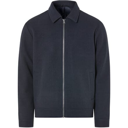 LIVERGY Heren jas wollen look (Marineblauw, S (44-46))