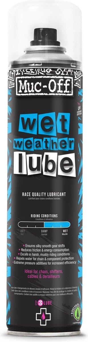 Kettingsmeermiddel Muc-Off Wet Weather Chain Lube Aerosol 400ml