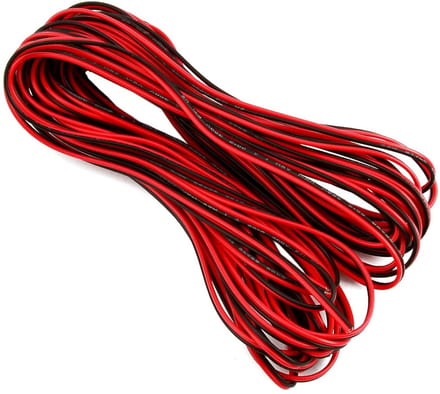 Elektrische Kabel - 2-aderige draad - Doe-het-zelf projecten - Vertind koper - 10 meter - Rood/Zwart