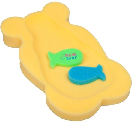 New Baby BASIC schuimmatje 58cm Geel - Badzitje baby