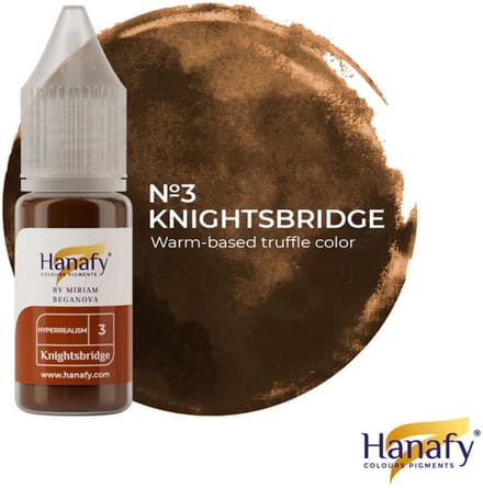 Hanafy Eyebrow Pigment No.3 – Knightbridge - Hyperrealism by Miriam Beganova
