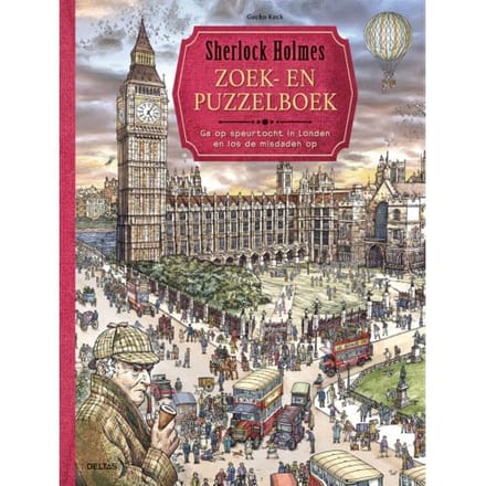 Sherlock Holmes Zoek- En Puzzelboek - Gecko Keck
