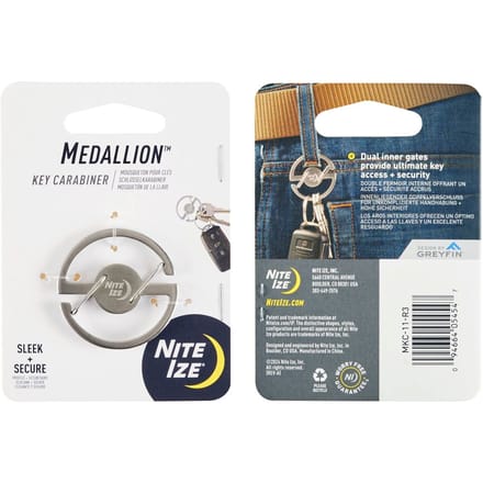 Nite Ize Medallion Karabijnhaak Zilver