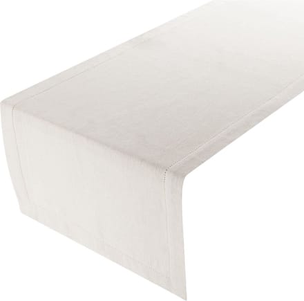 Linen & More - Tafelloper 'Indi' (Offwhite)