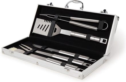 6-delige barbecueset in aluminium koffer - Metaal -