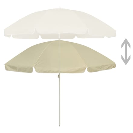 vidaXL - Strandparasol - 240 - cm - zandgeel