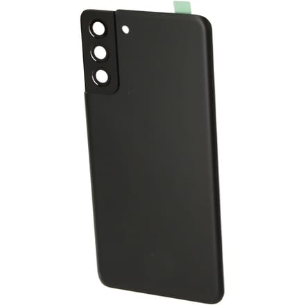 Vervangende achterkant van glas voor Samsung Galaxy S21 Plus Achterkant van glas met vooraf geïnstalleerd zwart