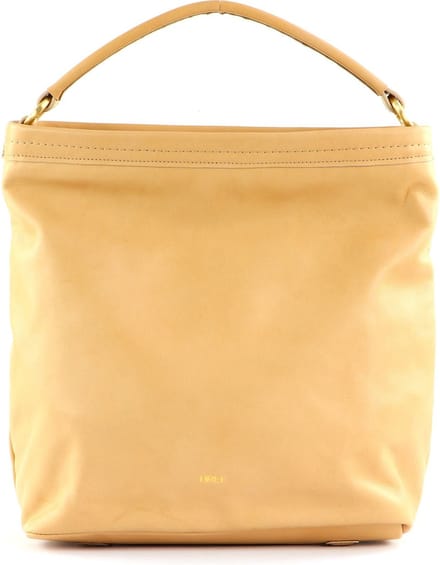 BREE Leren Schoudertas Juna 2 Hobo Toasted Almond Beige
