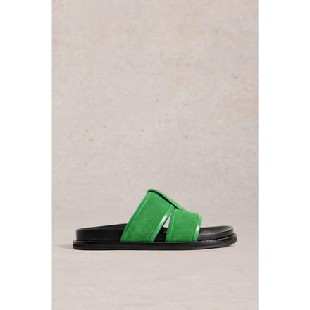 White Stuff Ziggy Slider Footbed Bright Green Größe: 5 | Sandalen Outlet | Damen | Grün