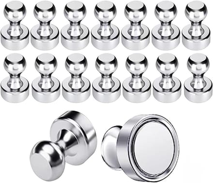 Set van 16 Neodymium Magneten voor Whiteboard, Koelkast en Creatieve Projecten - Mini Magneten (12 x 16 mm)