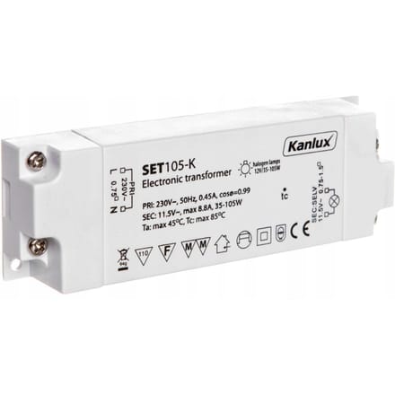 Elektronische Transformator voor Halogeenlampen 105W