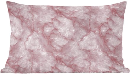 Sierkussens - Kussentjes Woonkamer - 60x40 cm - Roze - Kwartsmarmer - Aders