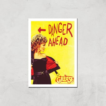Grease Danger Road Giclee Art Print - A3 - Print Only